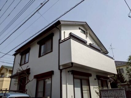 国分寺市I様邸で外壁屋根塗装工事